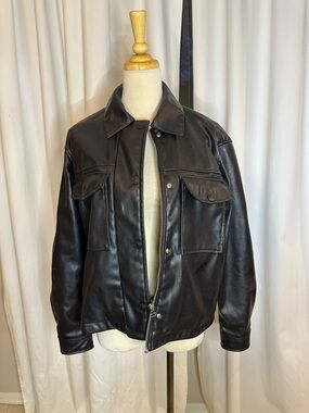 H&M faux leather jacket